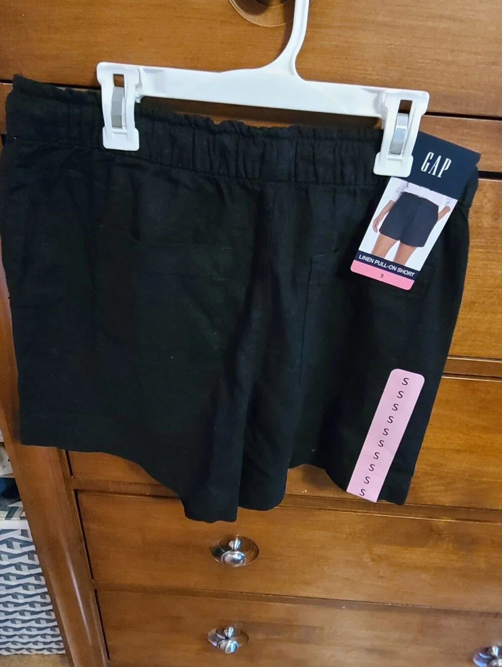 GAP Black Linen Pull-On Shorts - Casual Women's Shorts Size Small